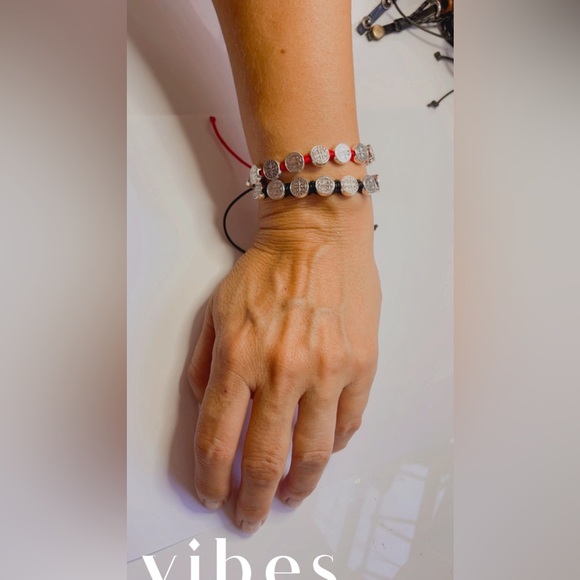 Beautiful Set 2Pc Set unisex bracelets San Benito, protection, blessing handmade - Picture 3 of 17